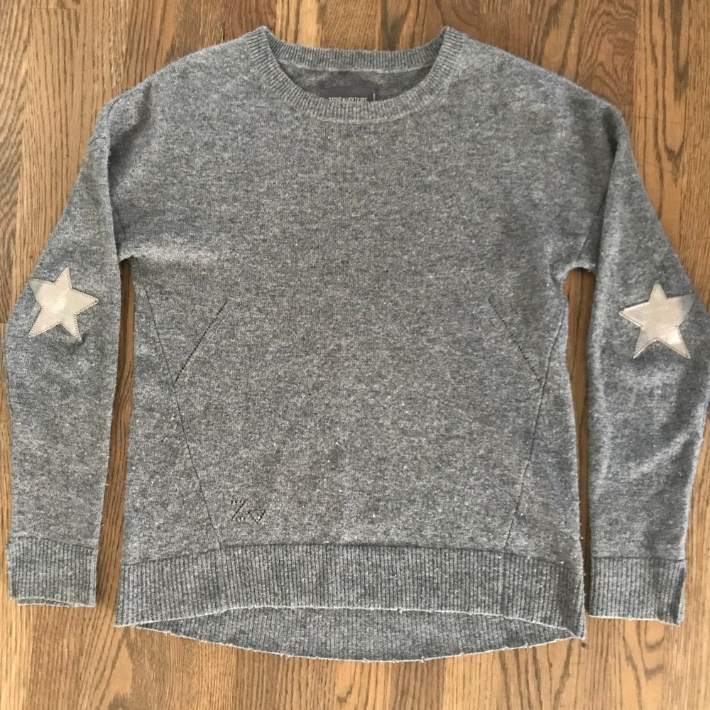 Zadig & Voltaire Cici Patch Cashmere Sweater